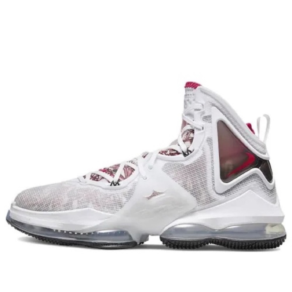 Men’s Nike Lebron 19 Sketch Basketball Shoes White/University Red/Black Sz 11